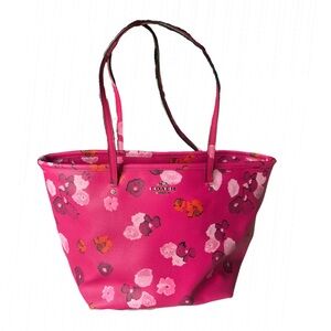 Floral Coach Shoulder Bag